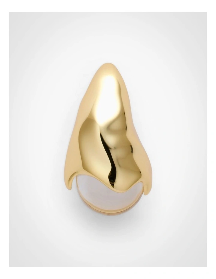 Kai Molten Drop Earrings in Gold image 3