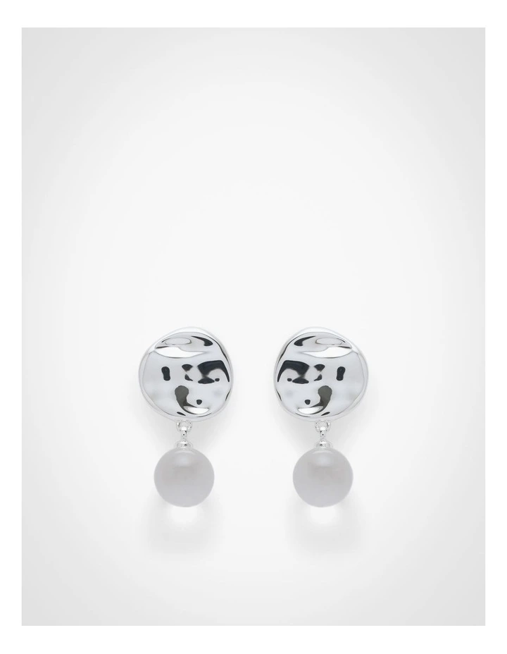 Elena Drop Earrings in Silver image 1