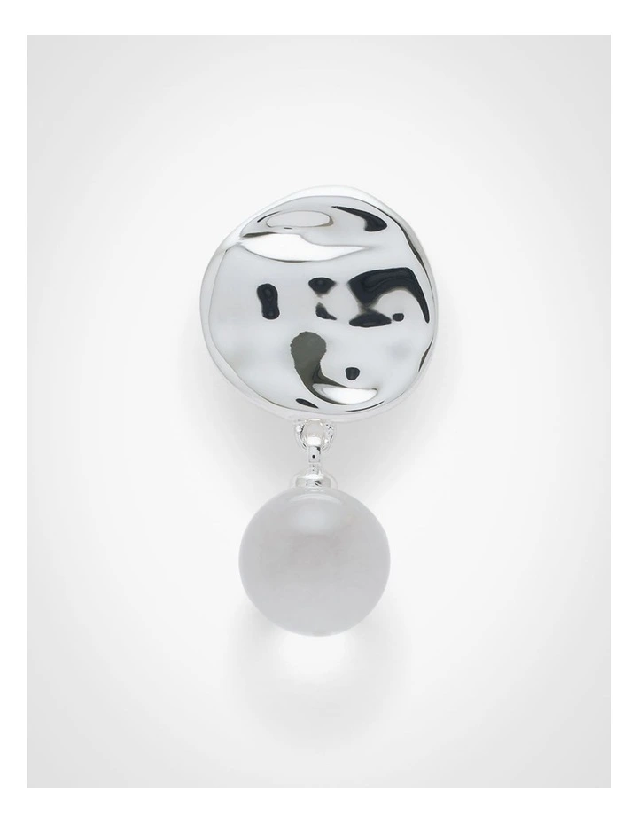 Elena Drop Earrings in Silver image 3