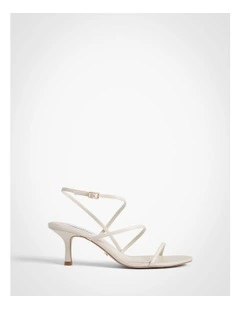 Bobbie Strappy Heels in Chalk