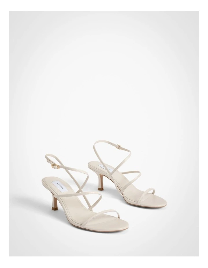 Bobbie Strappy Heels in Chalk image 3
