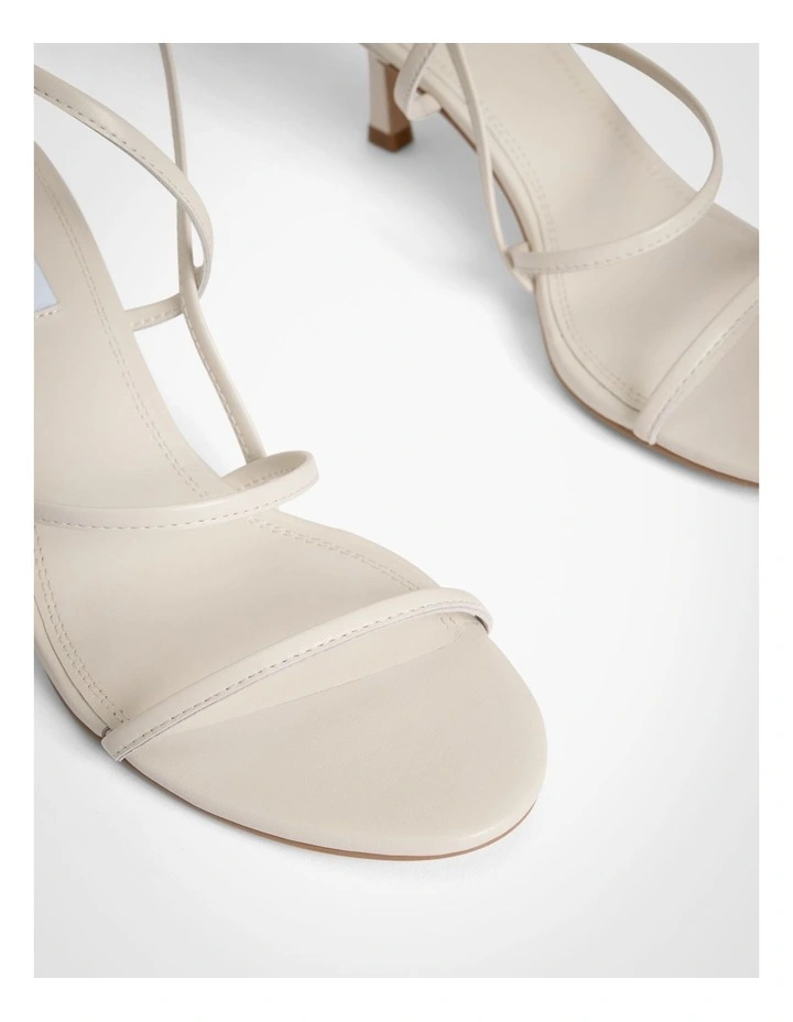 Bobbie Strappy Heels in Chalk image 4