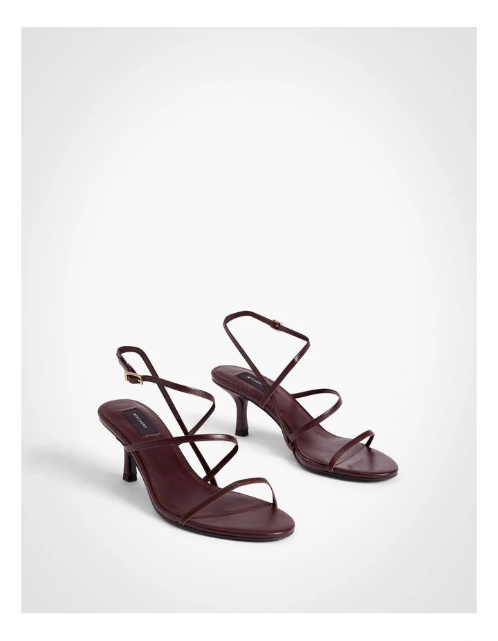 Bobbie Strappy Heels in Fig image 3