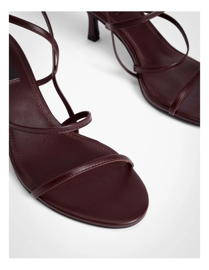 Bobbie Strappy Heels in Fig image 4