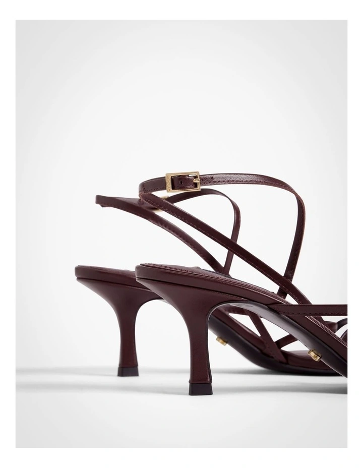 Bobbie Strappy Heels in Fig image 5