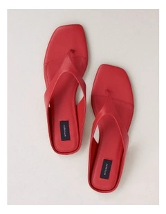 Elana Slides in Flame Red