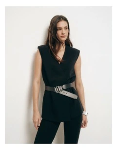 Tailored Vest in Black