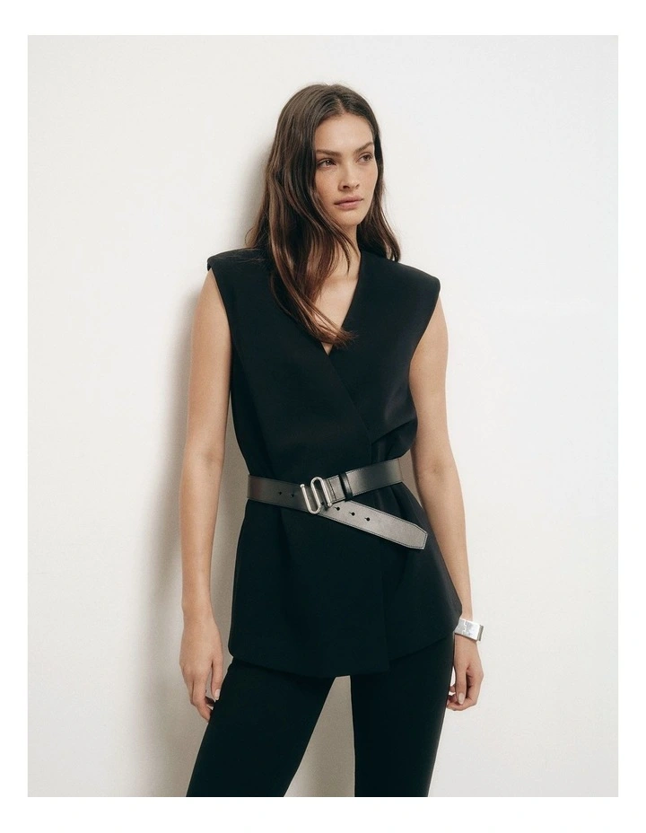 Tailored Vest in Black image 1