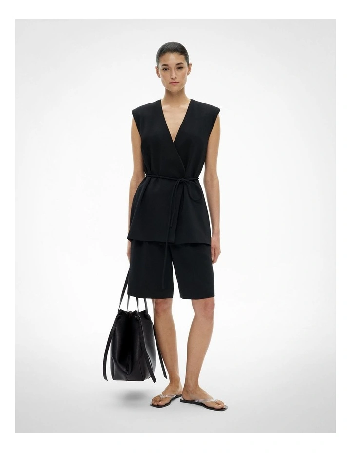 Tailored Vest in Black image 3