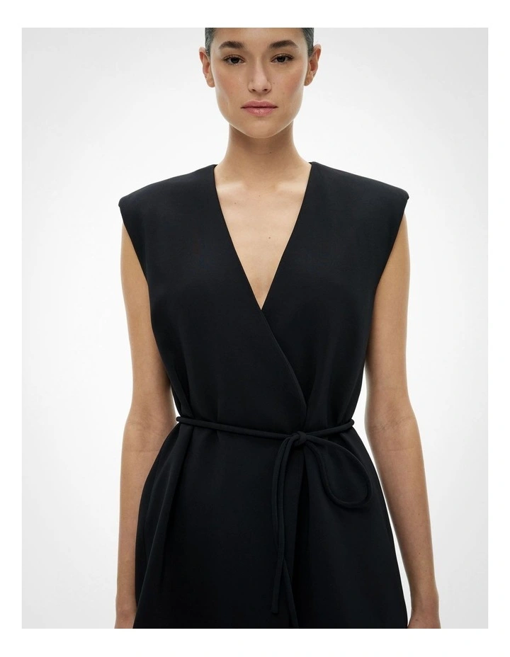 Tailored Vest in Black image 4