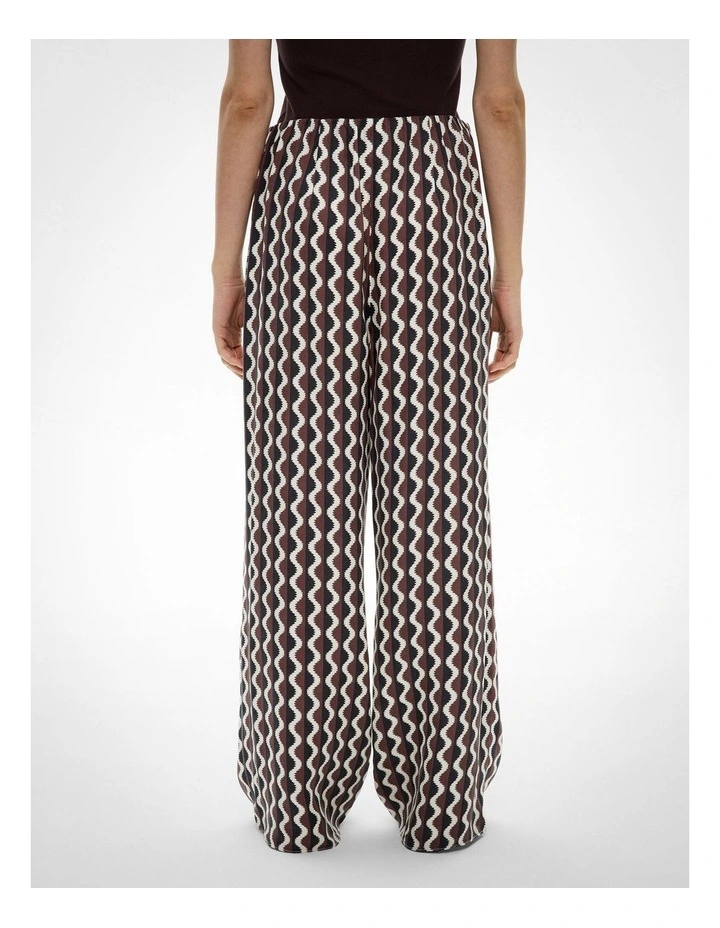 Pull On Cupro Pants in Rhubarb Wave image 5