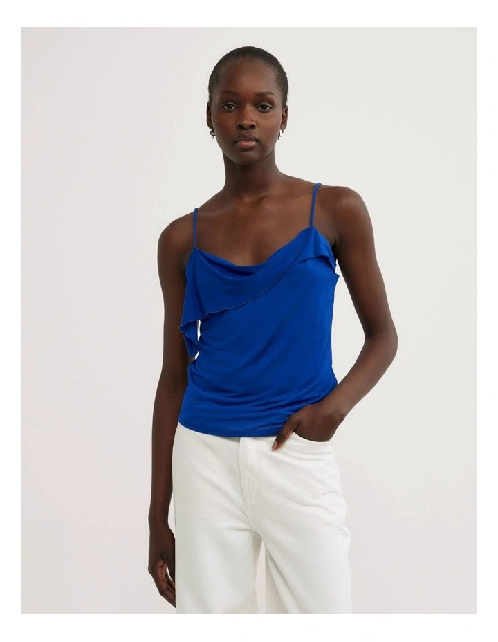 Jersey Twist Camisole in Cobalt image 1