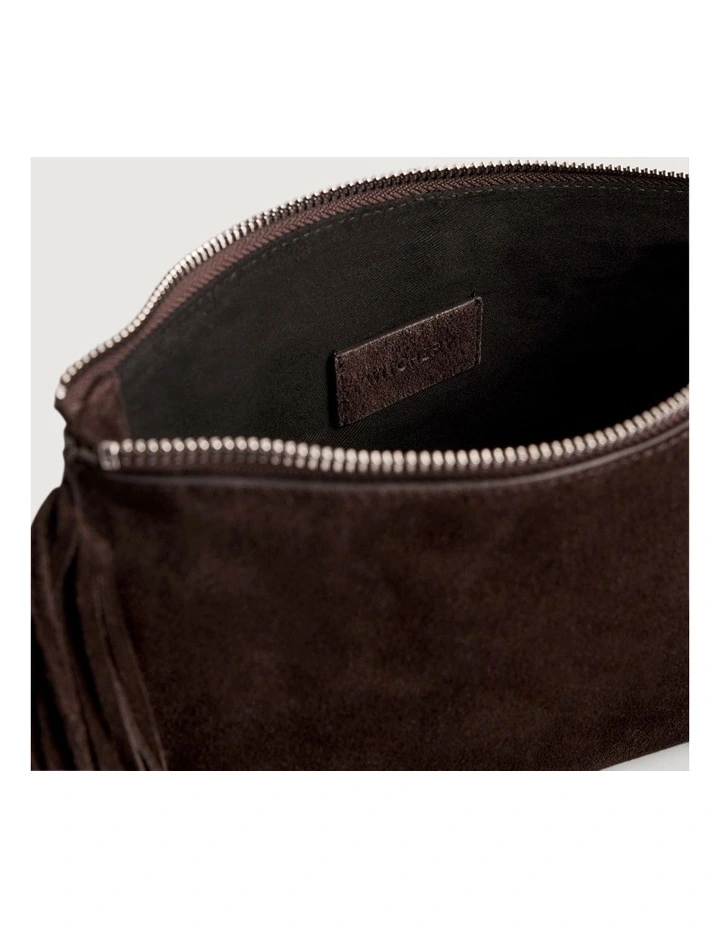 Dakota Fringe Clutch in Bitter Chocolate image 4