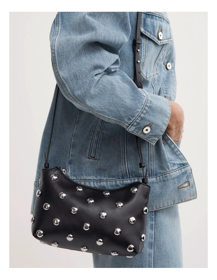 Paige Crossbody Bag in Black image 7