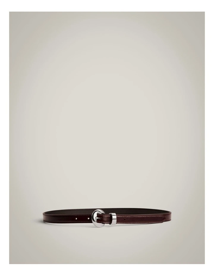 Olivia Slim Belt in Fig image 1