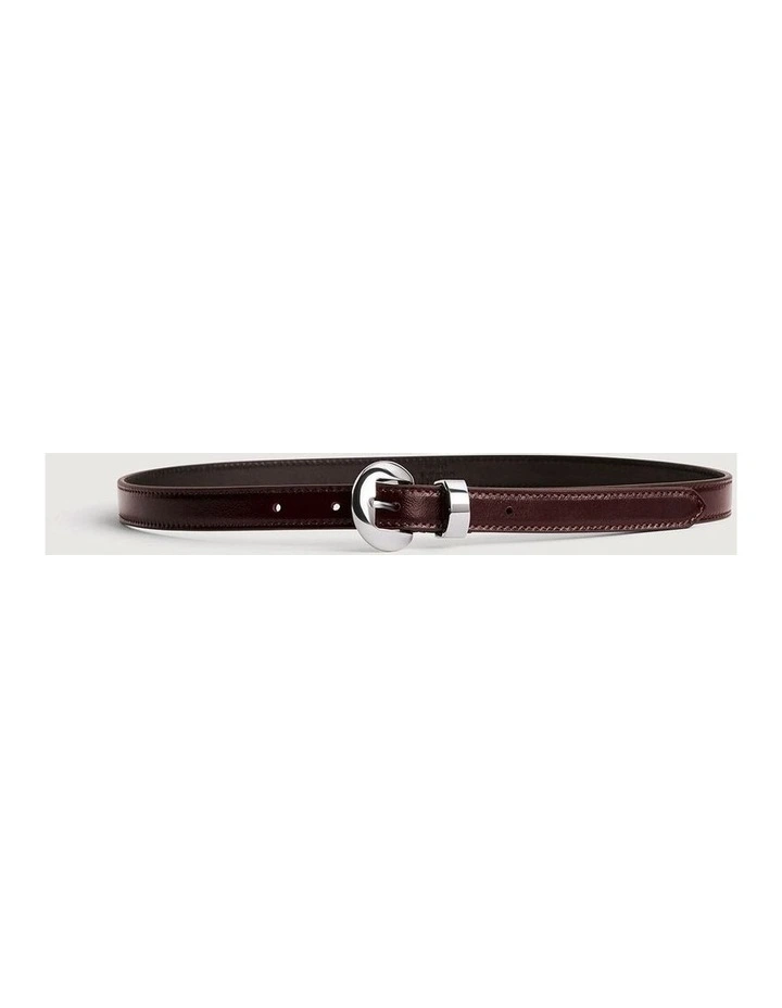 Olivia Slim Belt in Fig image 1