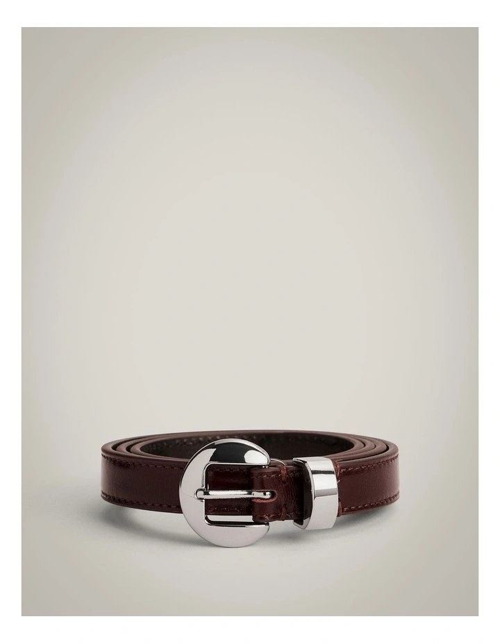 Olivia Slim Belt in Fig image 3