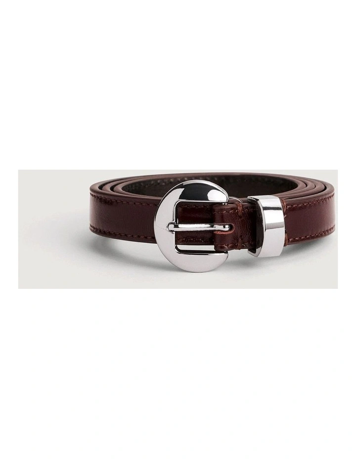 Olivia Slim Belt in Fig image 3