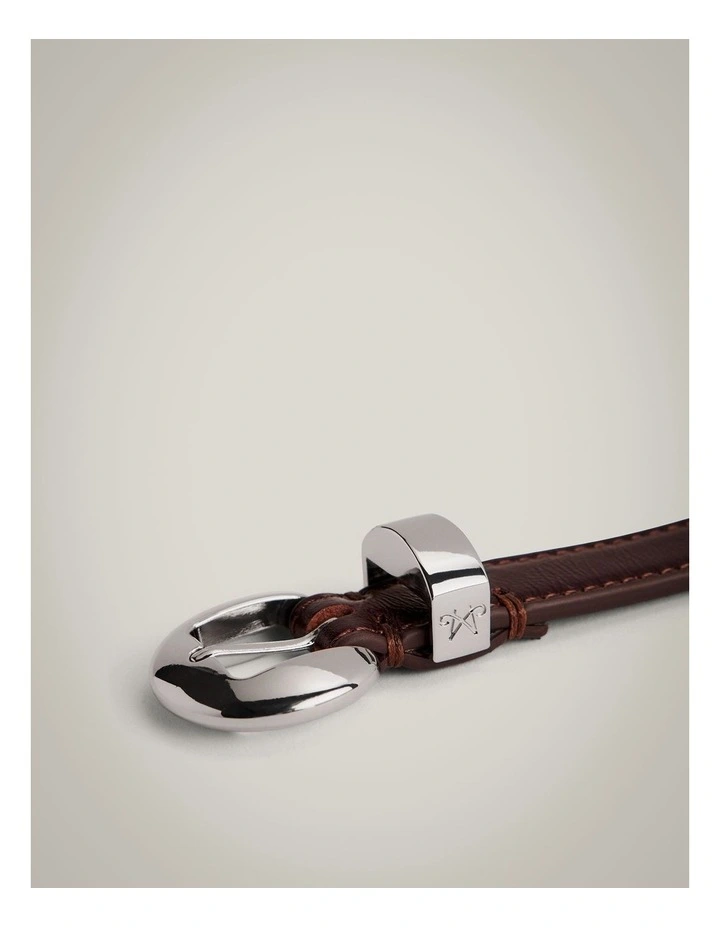 Olivia Slim Belt in Fig image 4