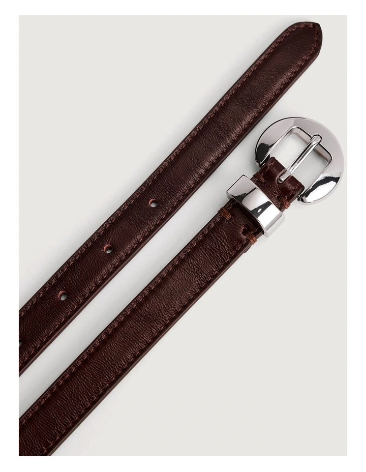 Olivia Slim Belt in Fig image 5