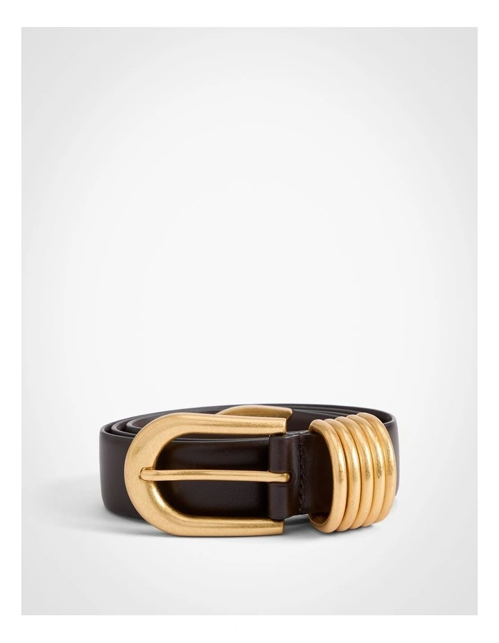 Clarissa Wide Belt in Espresso image 3