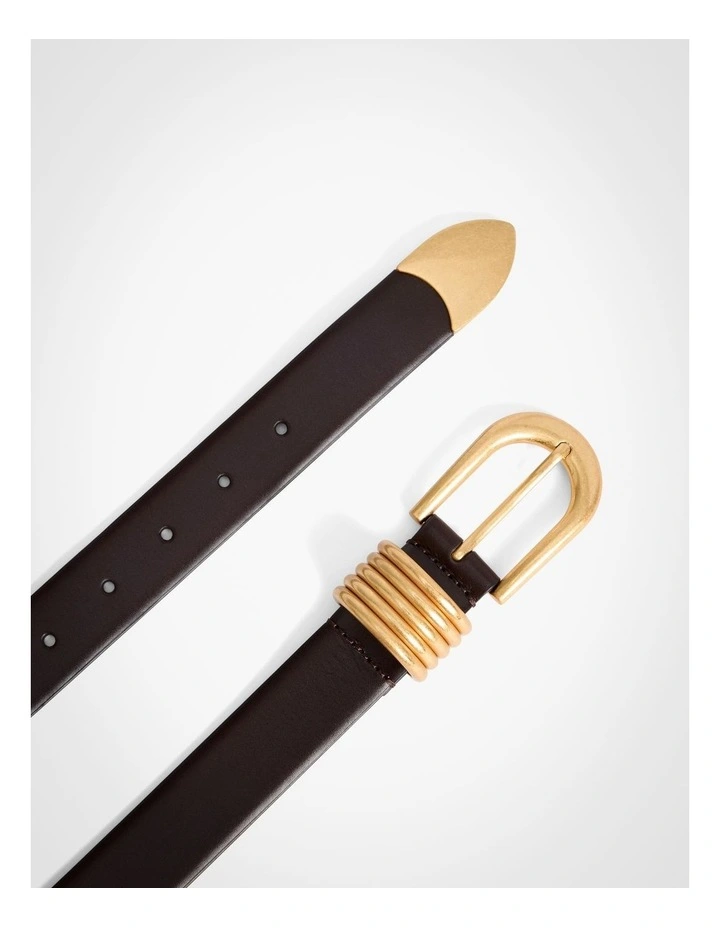 Clarissa Wide Belt in Espresso image 4