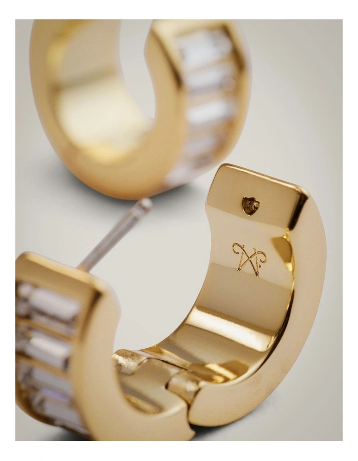 Alice Hoop Earrings in Gold image 4