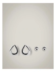 Meg Earrings Set in Silver