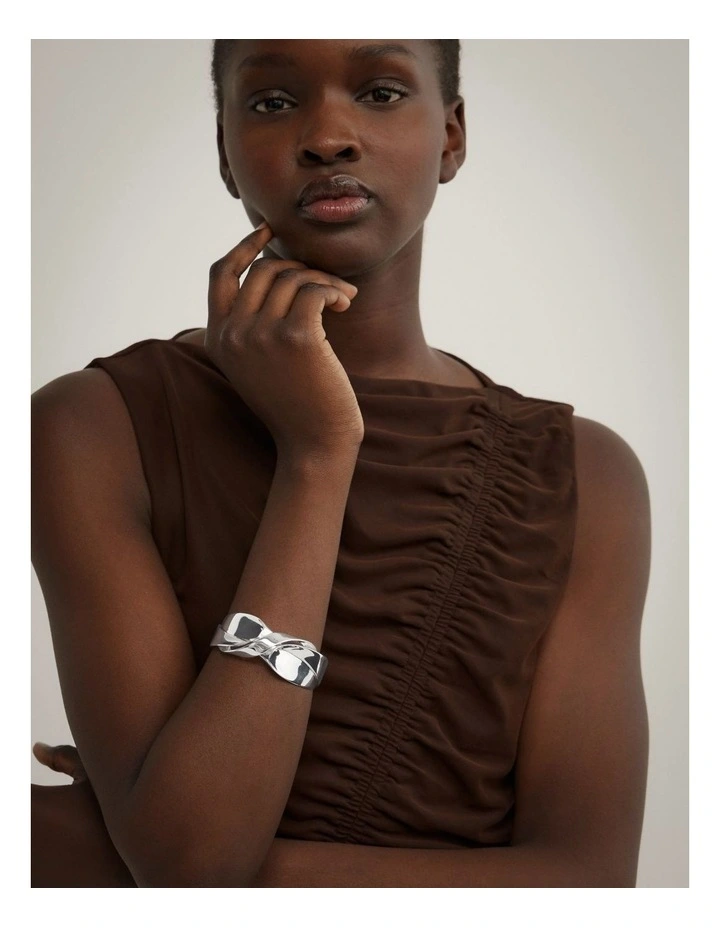 Talia Cuff in Silver image 2