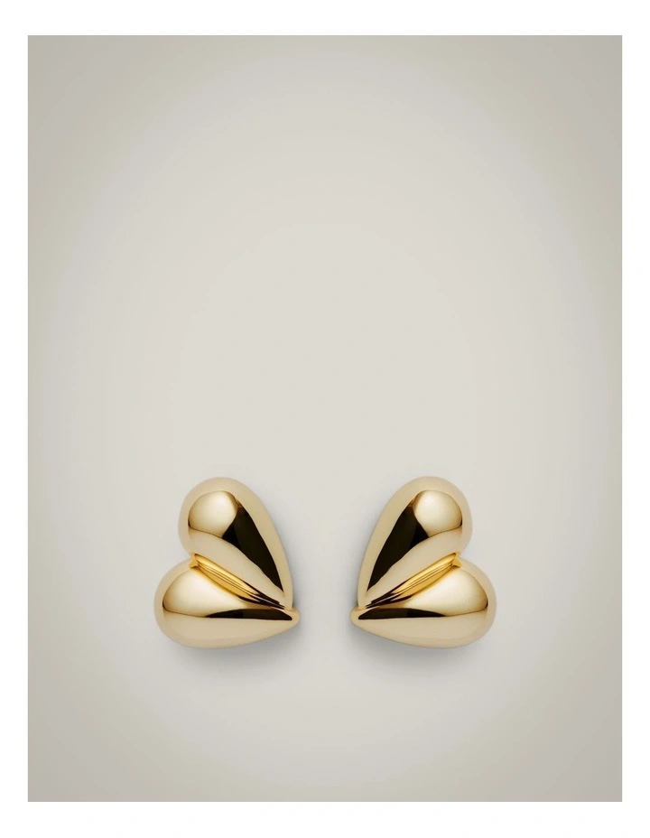 Kiera Stud Earrings in Gold image 1