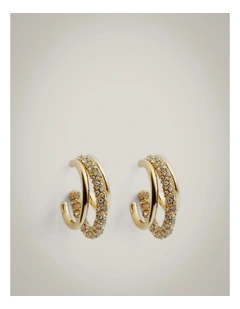 Nora Hoop Earrings in Gold