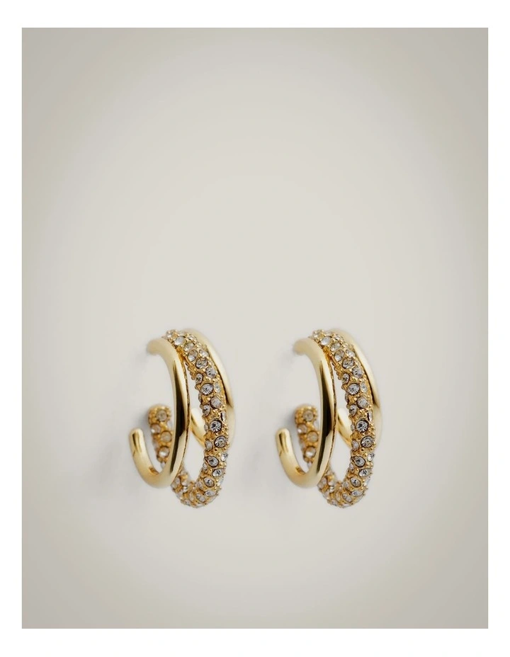 Nora Hoop Earrings in Gold image 1