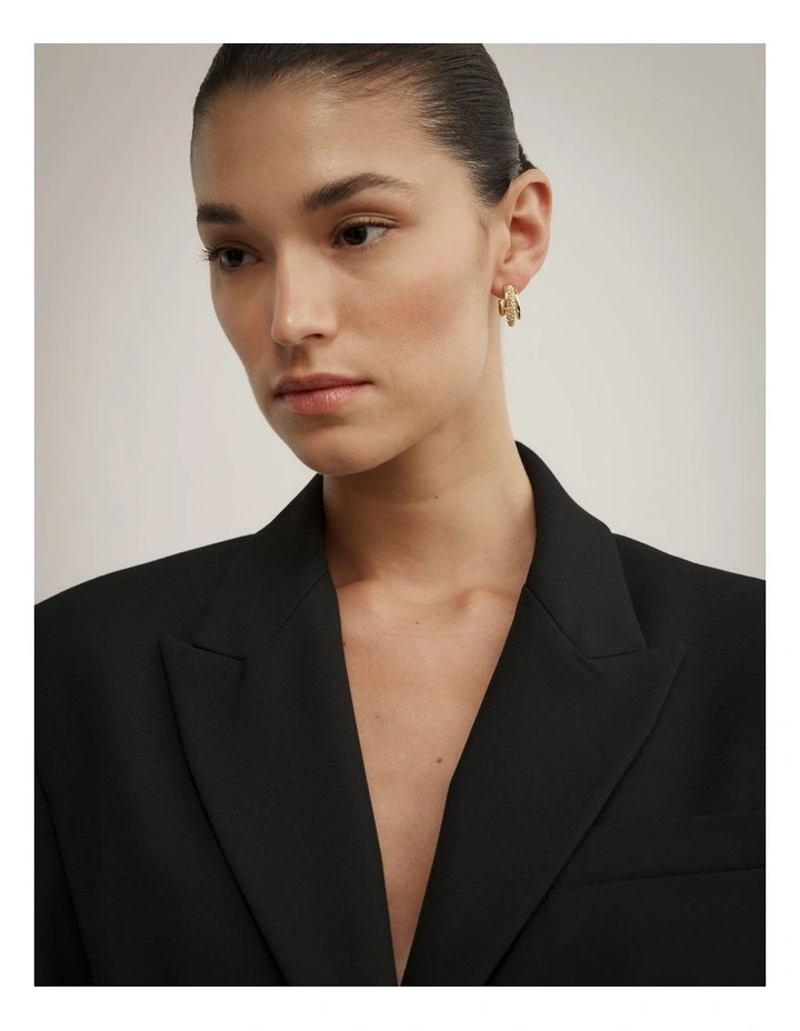 Nora Hoop Earrings in Gold image 2