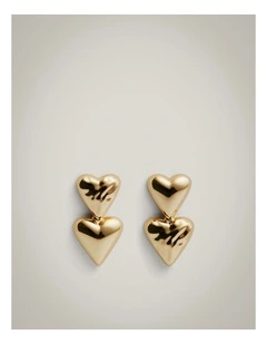 Sutton Molten Drop Earrings in Gold