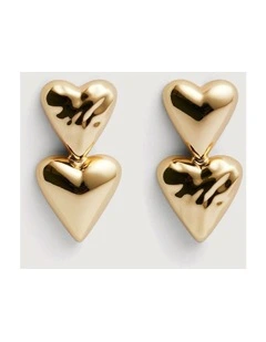 Sutton Molten Drop Earrings in Gold