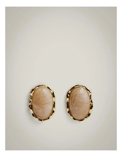 Frankie Stud Earrings in Gold