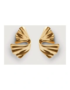 Bridie Drop Earrings in Satin Gold