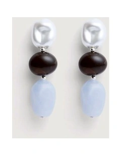 Kyla Drop Earrings in Light Blue