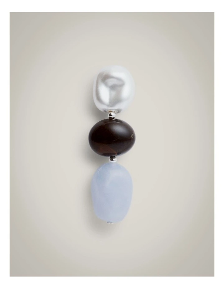 Kyla Drop Earrings in Light Blue image 3