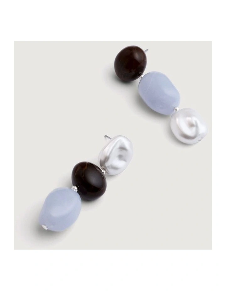 Kyla Drop Earrings in Light Blue image 4