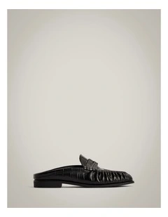 Zoe Mule Loafers in Black