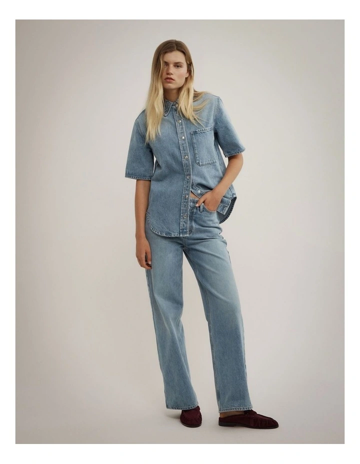 Zoe Suede Mule Loafers in Fig image 2