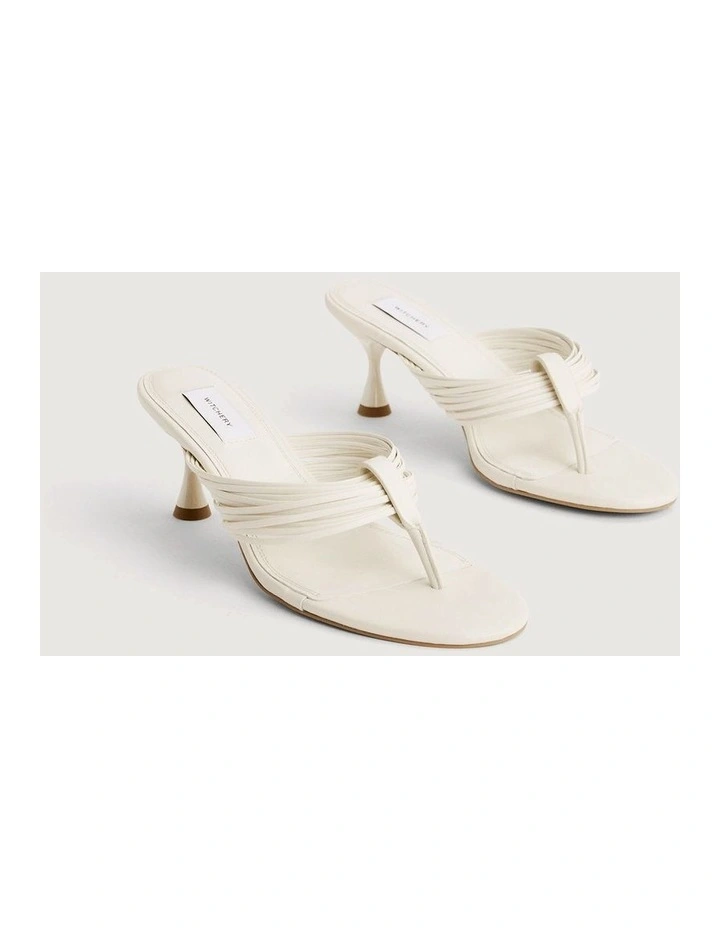 Anna Heels in Chalk image 3