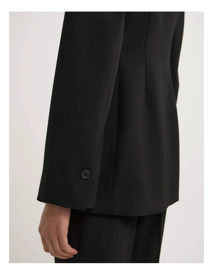 Seam Blazer in Black image 5