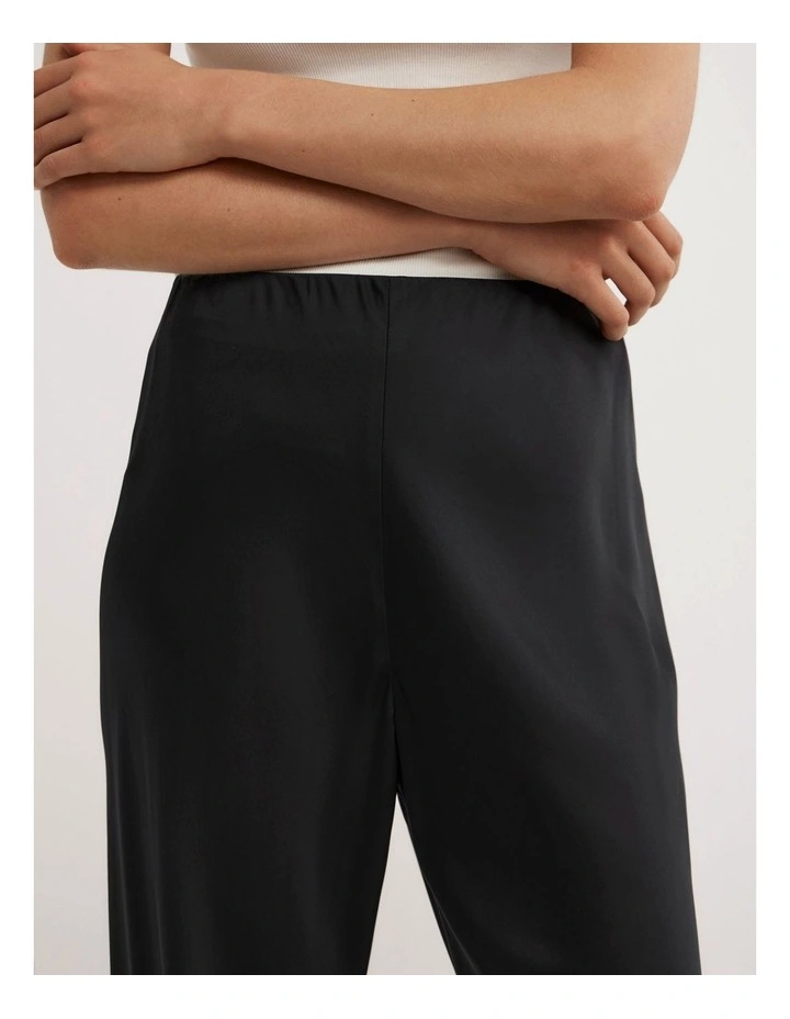 Bias Cut Pant in Black image 3