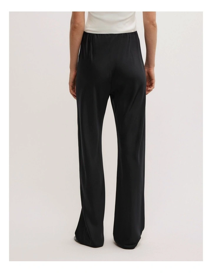 Bias Cut Pant in Black image 5
