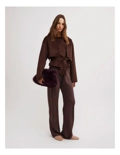 Bias Cut Pant in Espresso