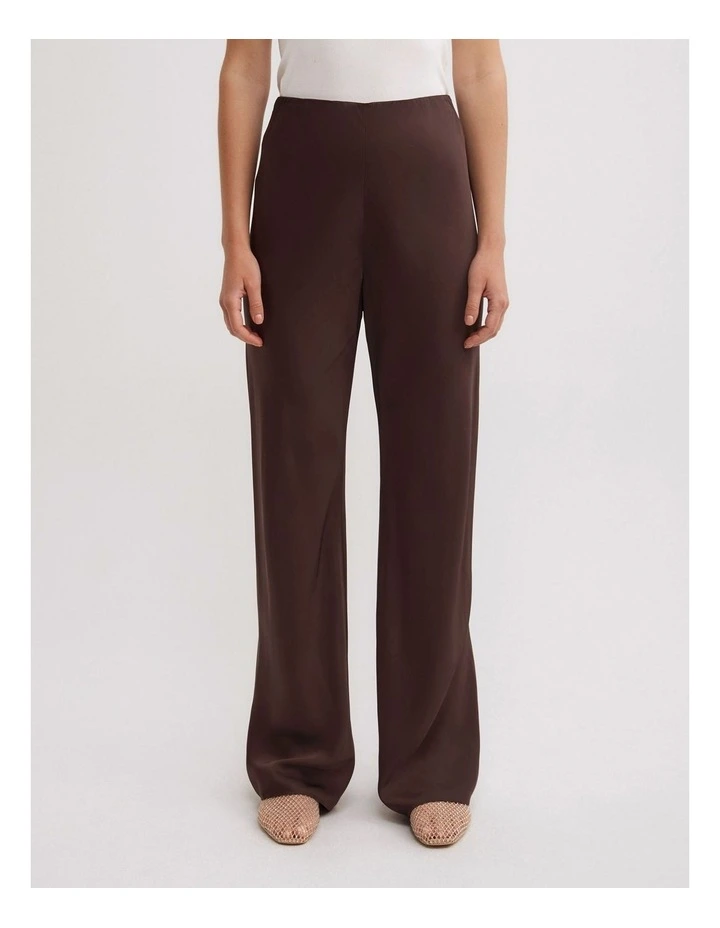 Bias Cut Pant in Espresso image 2