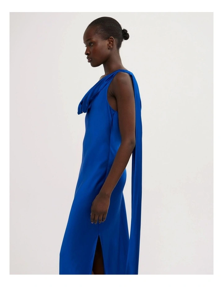 Maxi Scarf Dress in Cobalt image 2