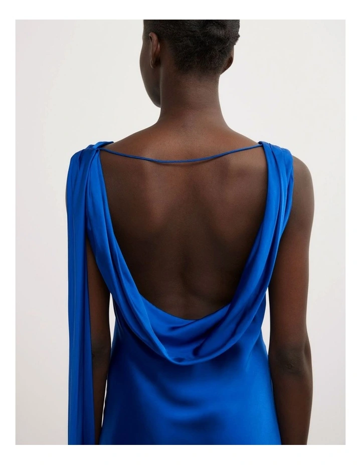 Maxi Scarf Dress in Cobalt image 5